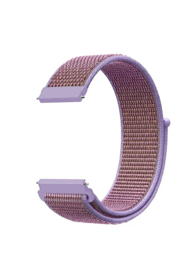 Amazfit Gts 2 Ile Uyumlu Dokuma Kordon Lilac