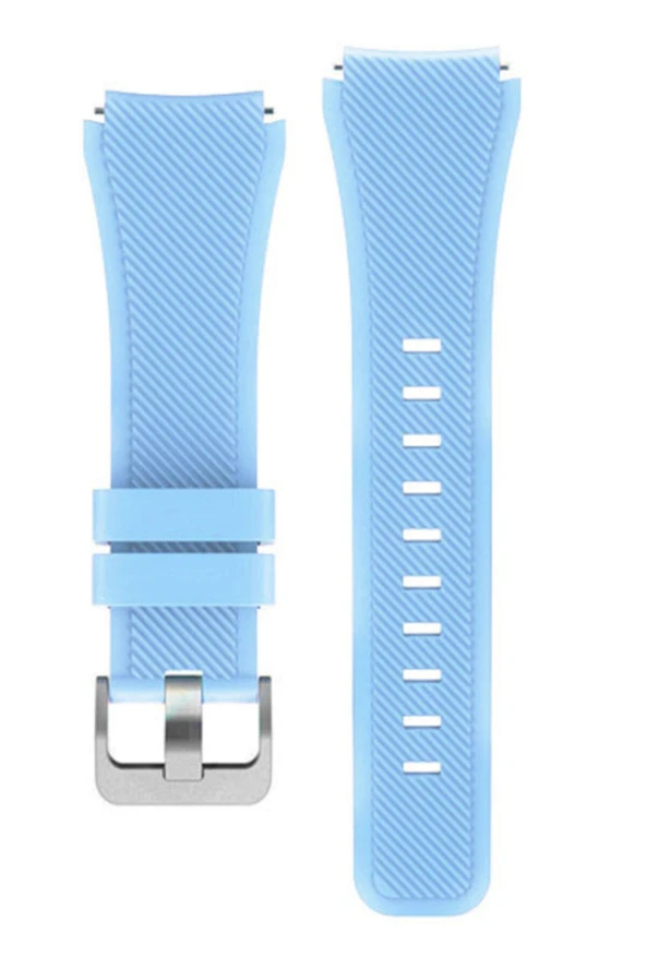 Huawei Watch Gt Fortuna Active 46 Mm Uyumlu Silikon Kordon Açık Mavi