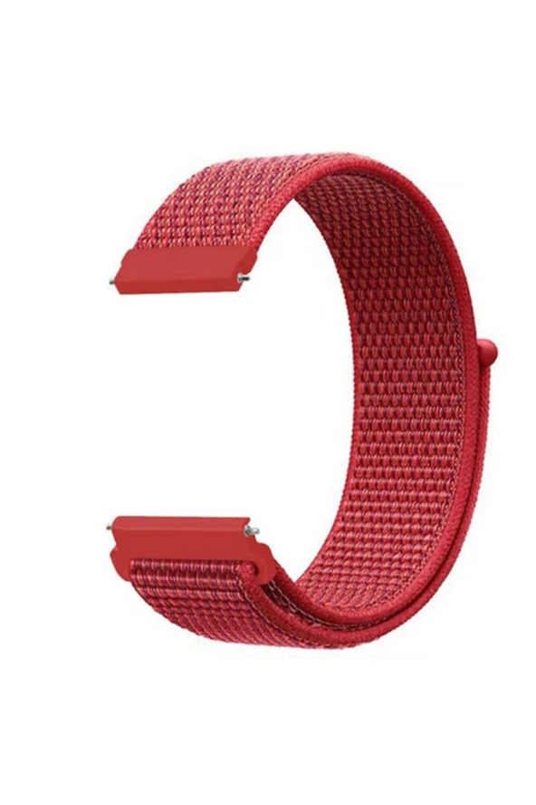 Amazfit Gtr 42 Mm(A1910) Için Dokuma Kordon Kırmızı