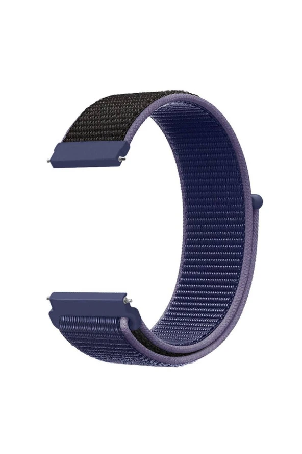 Galaxy Active 2 40 Mm Için (Sm-r830) Dokuma Kordon Midnight Blue