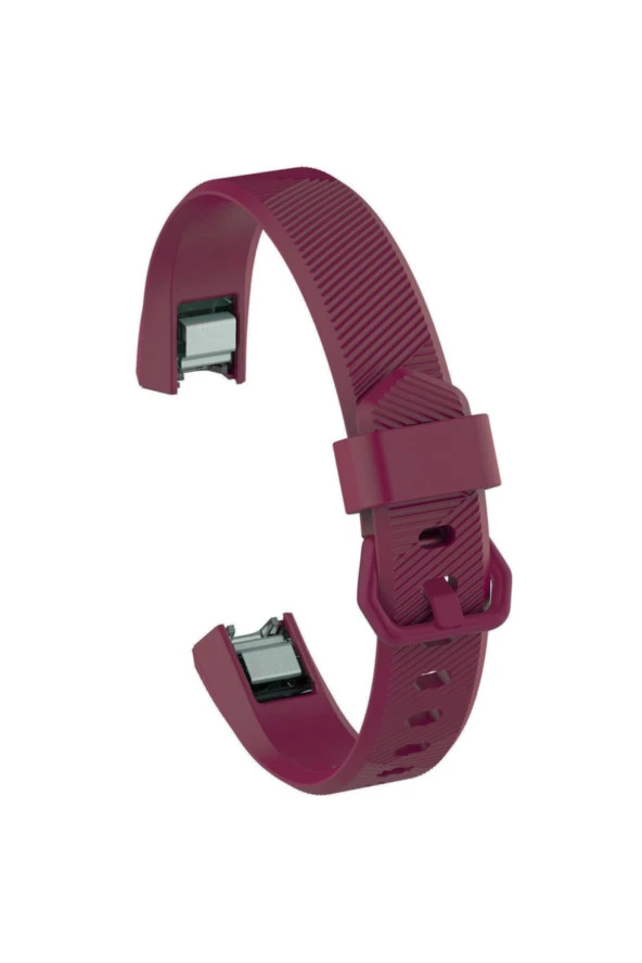 Fitbit Alta Uyumlu Small Beden(S SIZE) Tokalı Silikon Kordon Bordo