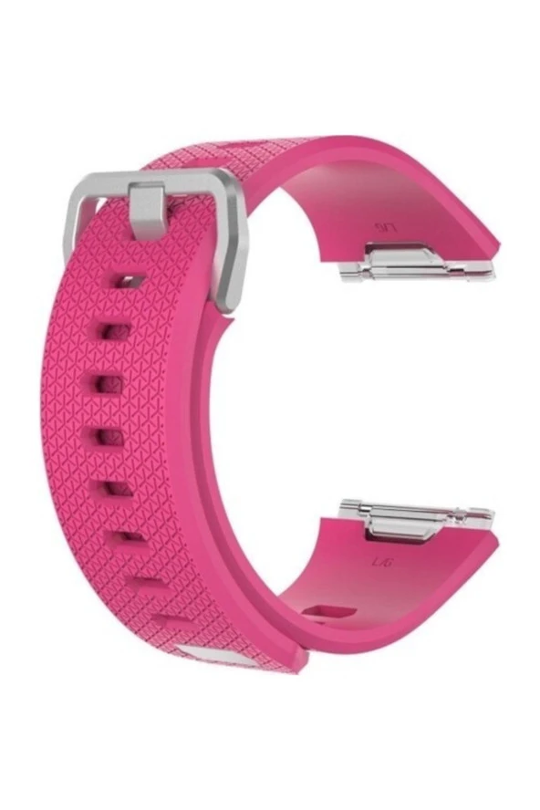 Fitbit Ionic Uyumlu Small Beden(s Sıze) Silikon Kordon Kayış Pembe