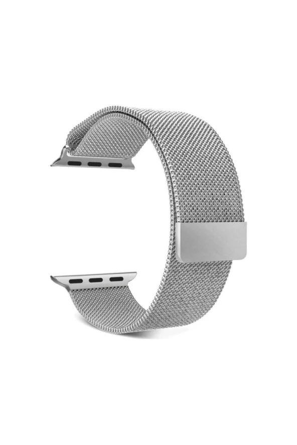 Apple Watch Için 40 Mm Mıknatıslı Kayış Kordon Milanese Loop Gümüş