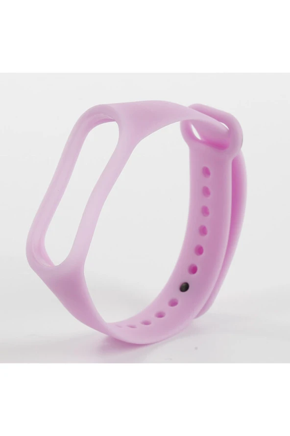 Xiaomi Mi Band 3 Için Fosforlu Silikon Kordon Lila