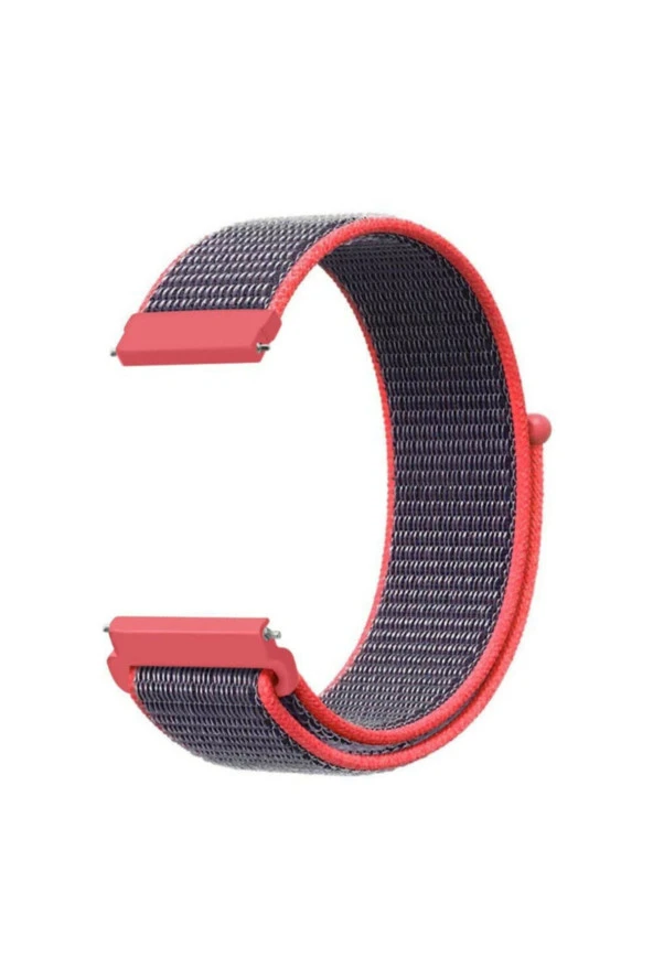 Amazfit Stratos Uyumlu Dokuma Kordon Elektrik Pembe ürün görseli 1