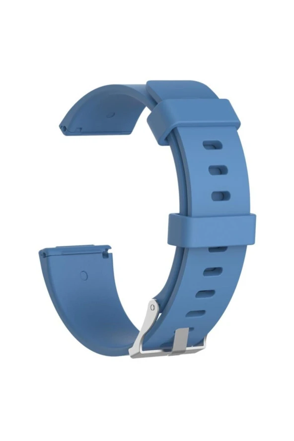 Fitbit Versa Fb504 - Versa 2 Fb507 - Versa Lite Fb415 Için Small Beden (S SIZE) Silikon Kordon Mavi