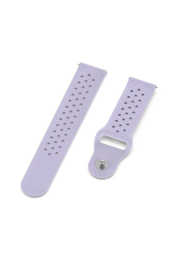 Garmin Approach S40 Uyumlu Delikli Silikon Kordon Lila - 1