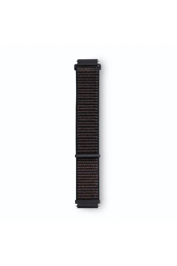 Samsung Gear S3 Için Dokuma Kordon Siyah Kırmızı Noktalı - 1