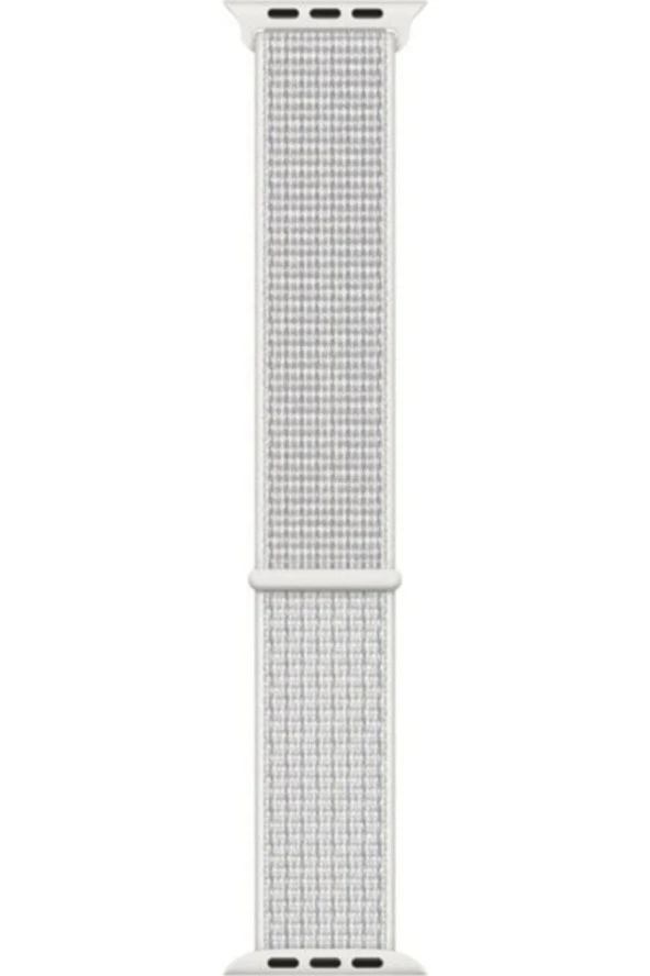 Apple Watch Seri 1 2 3 Için 42 Mm Dokuma Kordon Summit White