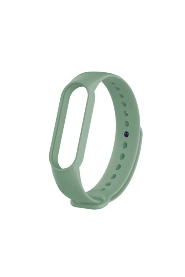 Mi Band 5-6 Için Silikon Kordon Orman Yeşil