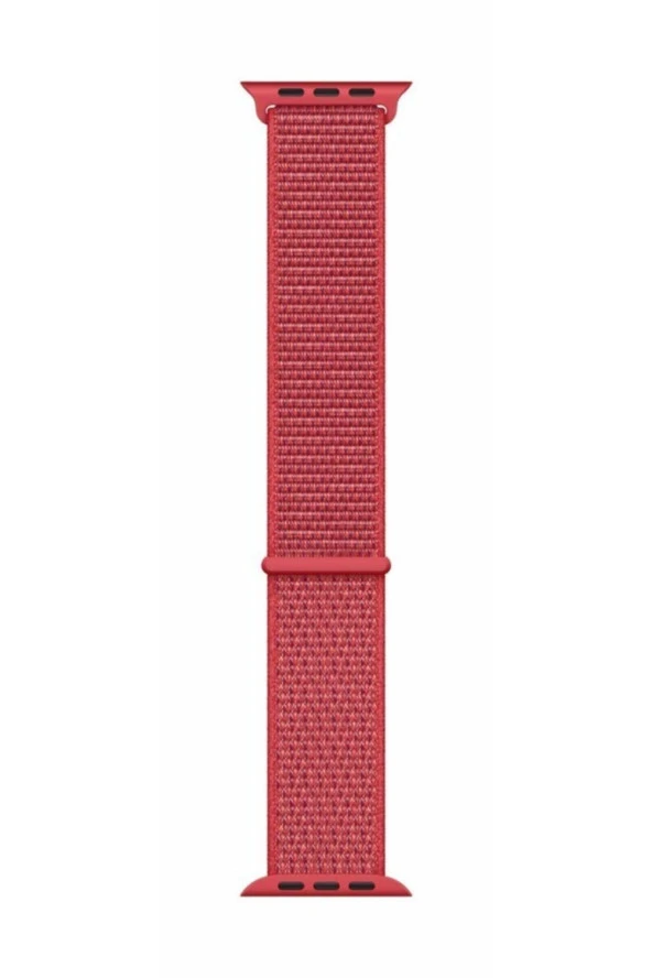 Apple Watch Seri 4 Için 44 Mm Dokuma Kordon Kırmızı