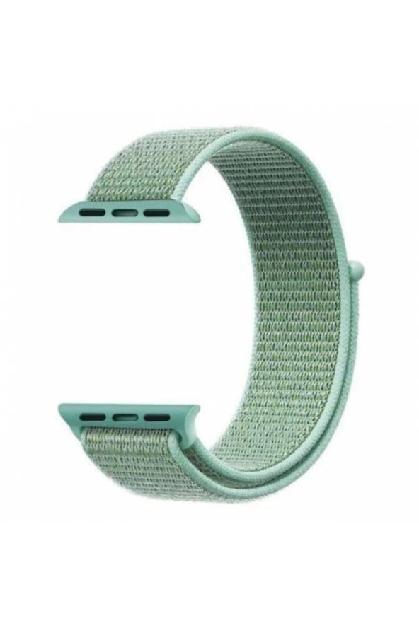 Apple Watch Seri 5 Için 44 Mm Dokuma Kordon Deniz Yeşili