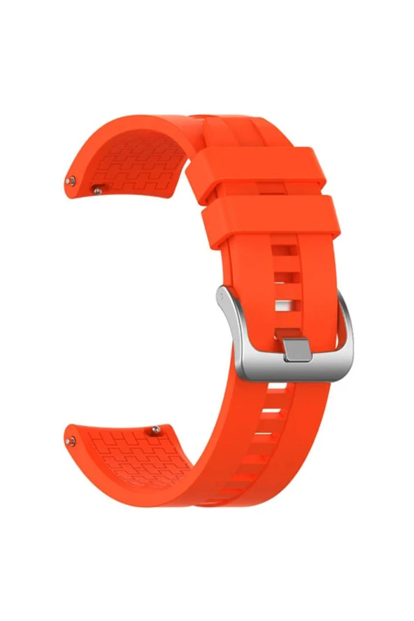 Samsung Gear 2 (r380-381-382) Için Silikon Kordon Kayış Turuncu