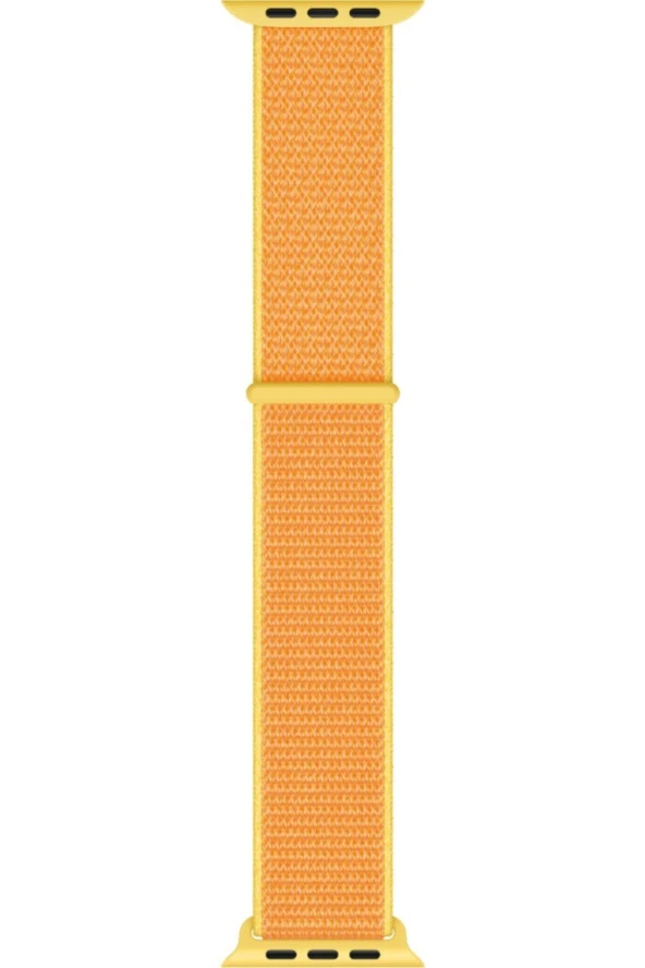 Apple Watch Seri 1 2 3 Için 42 Mm Dokuma Kordon Canary Yellow - 1