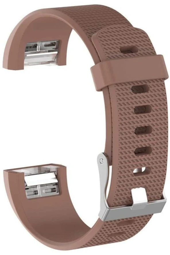Fitbit Charge 2 Için Small Beden(s Sıze) Silikon Kordon Kahverengi