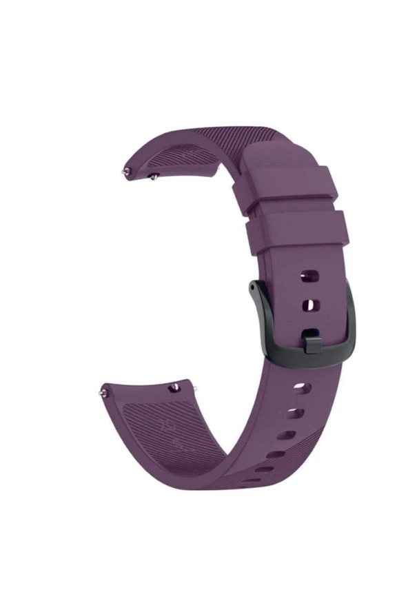 Garmin Vivoactive 3 Uyumlu Silikon Kordon Mor - 1