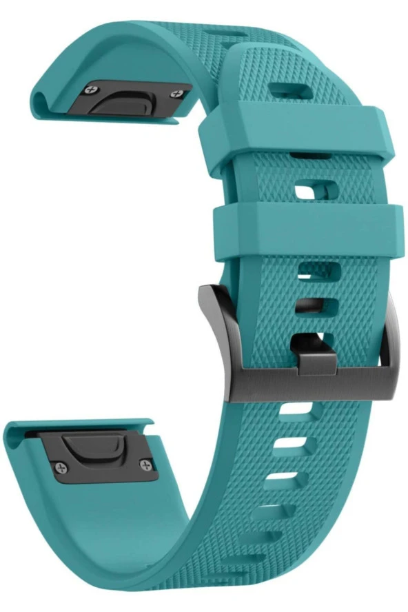 Fenix 6 Için Quick Fit Özellikli Silikon Kordon Rock Blue