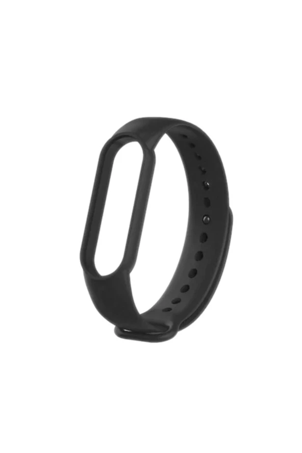 Mi Band 5-6 Için Silikon Kordon Siyah