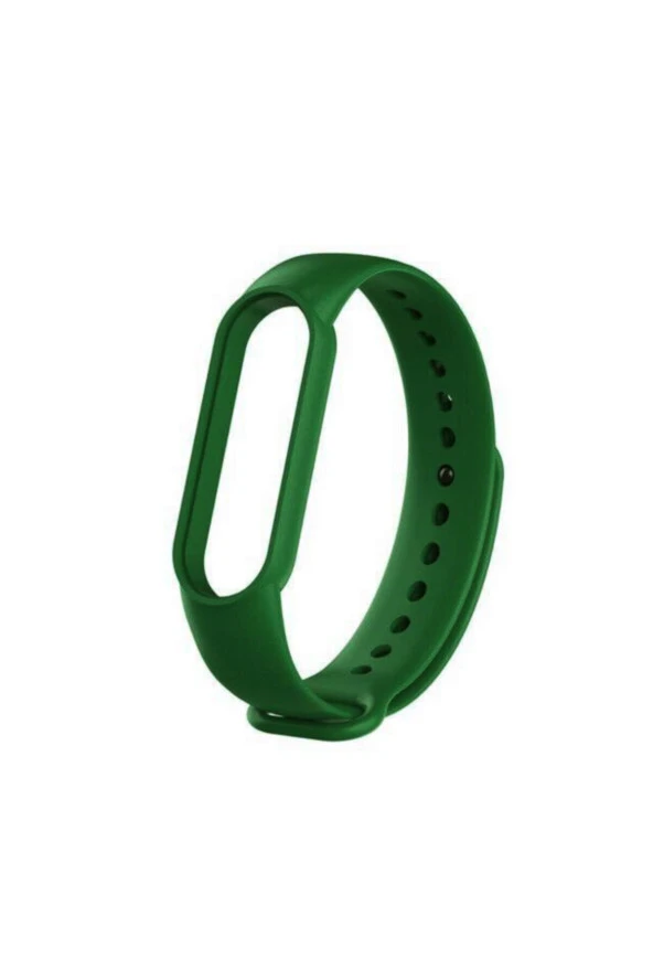 Mi Band 5-6 Için Silikon Kordon Koyu Yeşil