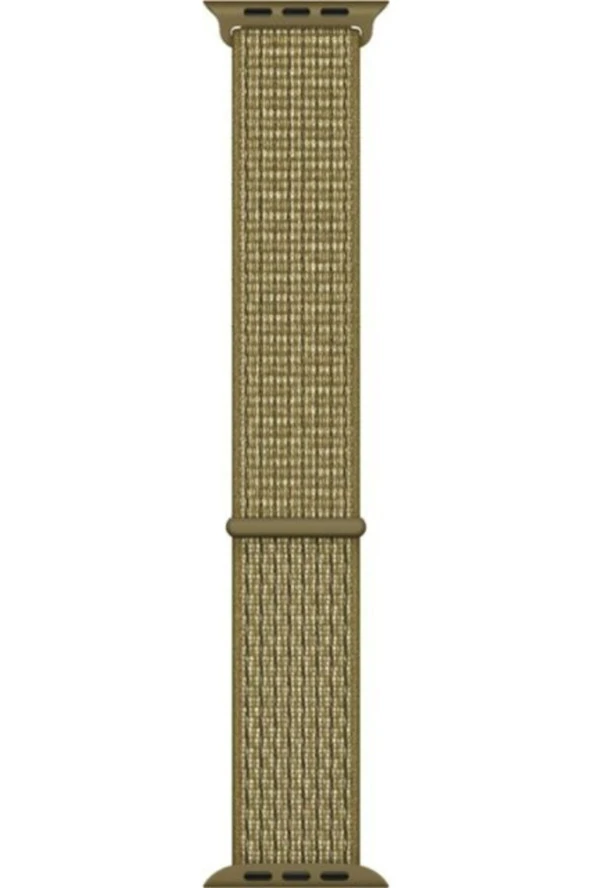 Apple Watch Seri 1 2 3 Için 38 Mm Dokuma Kordon Zeytin Yeşili