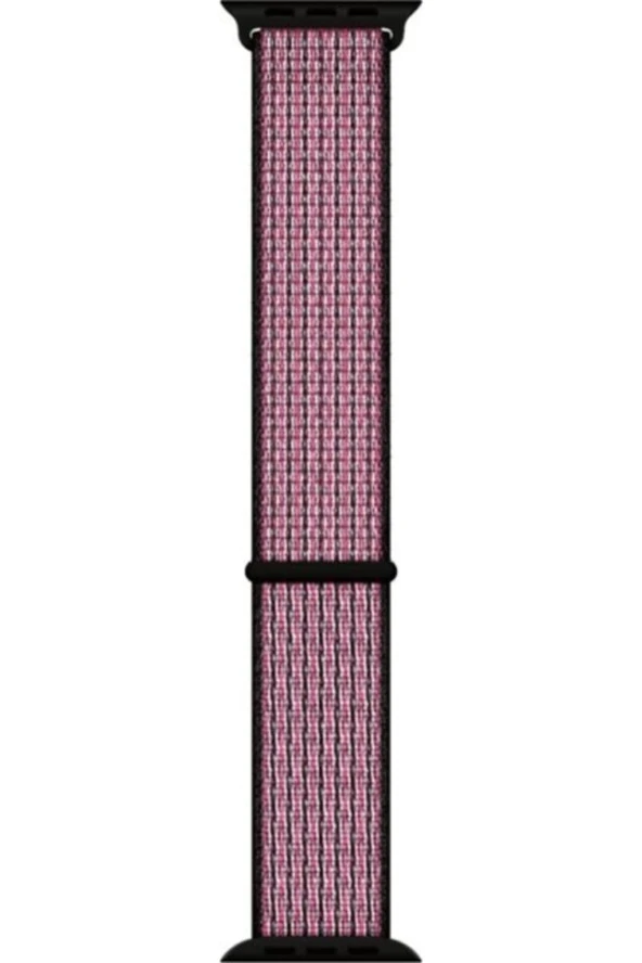 Apple Watch Seri 1 2 3 Için 38 Mm Dokuma Kordon Pink Blast\true Berry