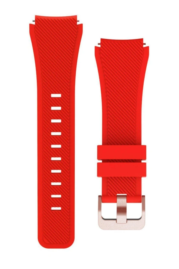 Amazfit Gtr 47 Mm(A1902) Için Silikon Kordon Açık Kırmızı - 1