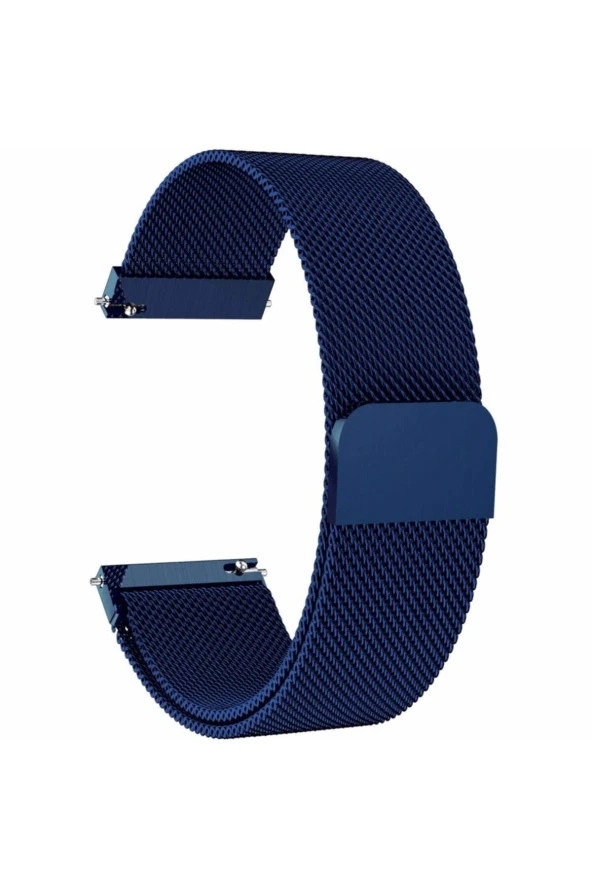 Samsung Gear Sport (SM-R600) Için Milanese Metal Kordon Lacivert - 1