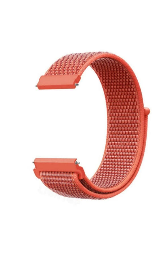 Huawei Watch 2 Için Dokuma Kordon Apricot Peach