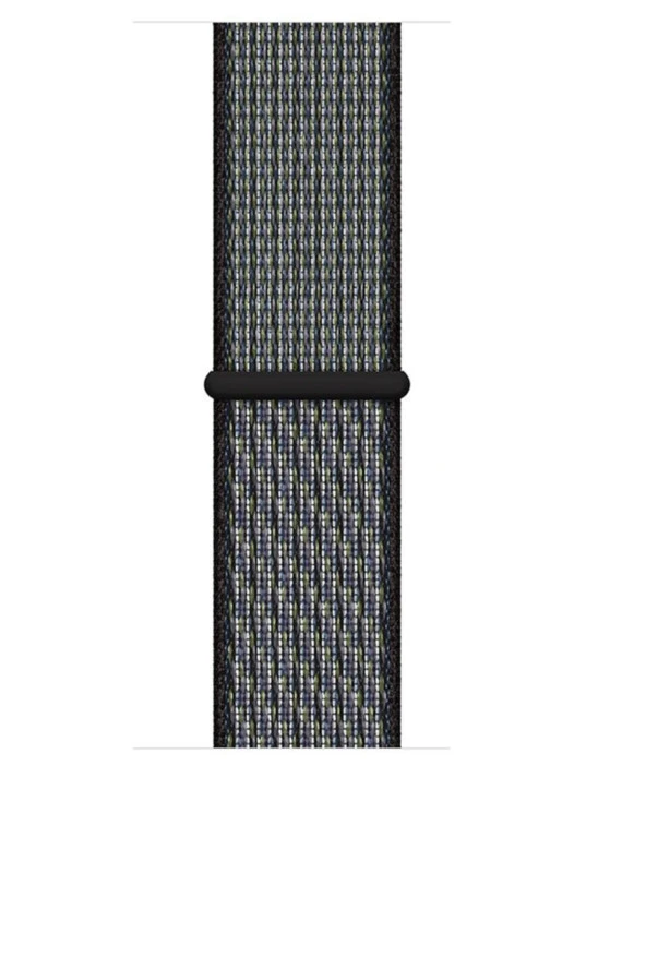 Amazfit Gtr 42 Mm(A1910) Için Dokuma Kordon Indigo Mavi\limon Yeşili