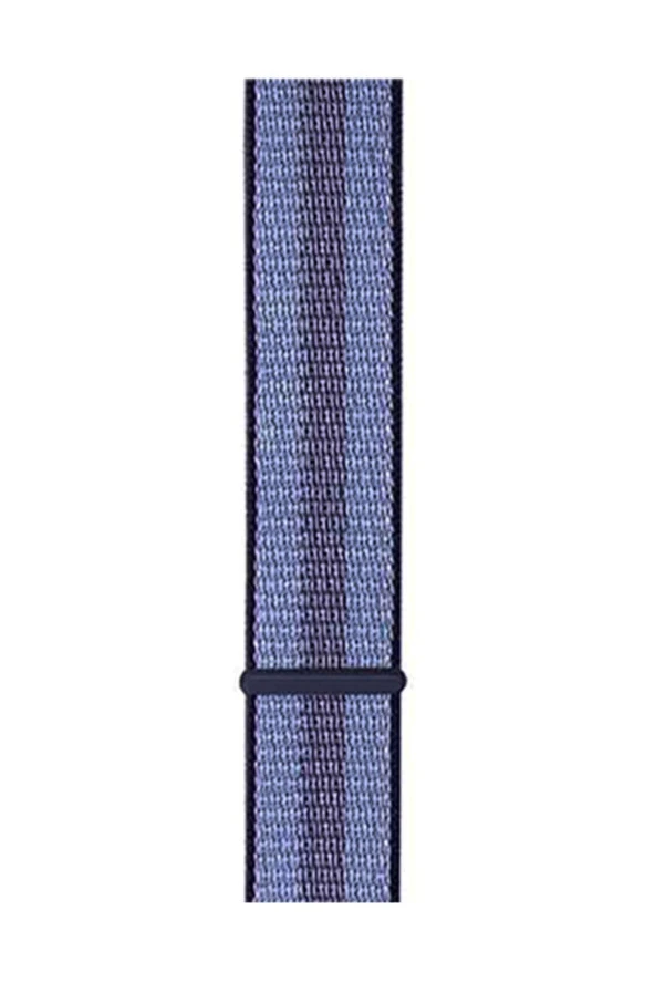 Amazfit Gtr 42 Mm(A1910) Için Dokuma Kordon Lacivert Çizgili