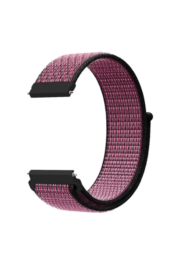 Huawei Watch Gt İçin Dokuma Kordon Pink Blast True Berry