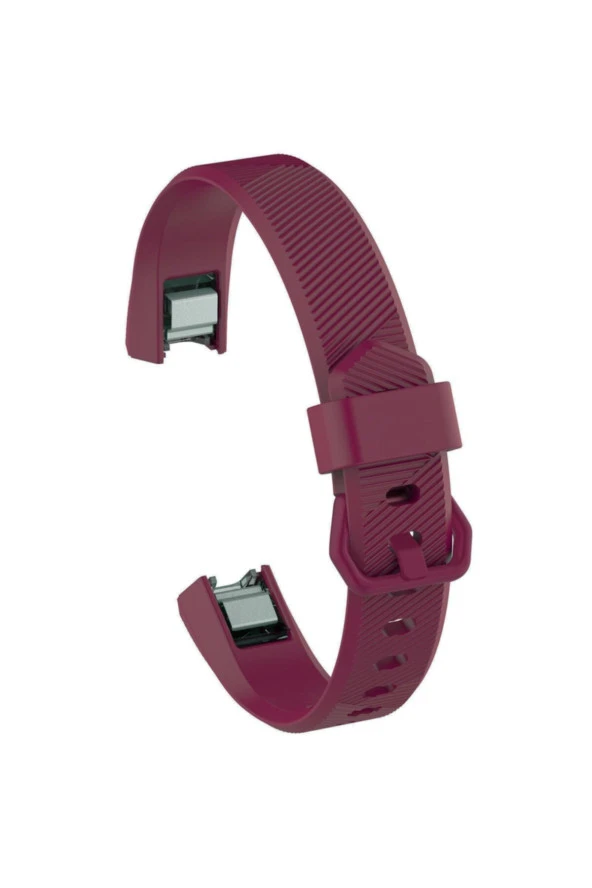 Fitbit Alta Hr Uyumlu Small Beden(S SIZE) Tokalı Silikon Kordon Bordo