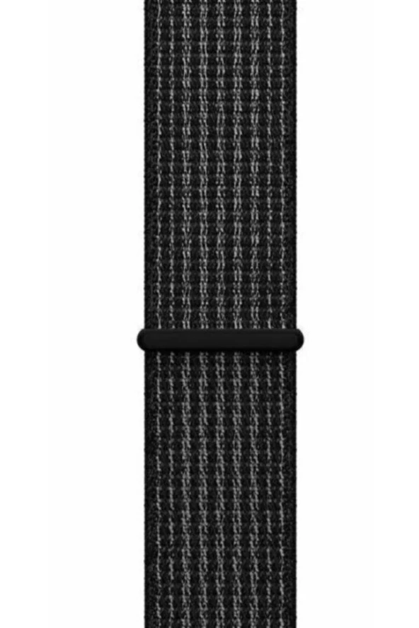 Samsung Galaxy Watch 46 Mm(Sm-r800) Için Dokuma Kordon Siyah Beyaz