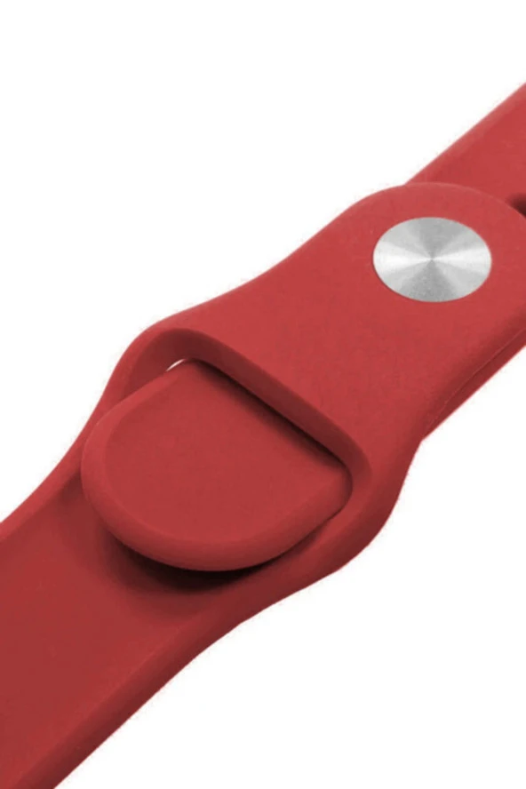 Apple Watch Series 4 5 Uyumlu 40 mm Large Beden(m/l Sıze) Silikon Kordon Bordo