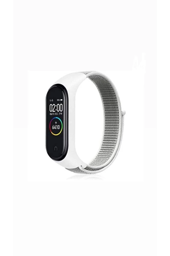 Amazfit Band 5-6 Dokuma Beyaz Kordon