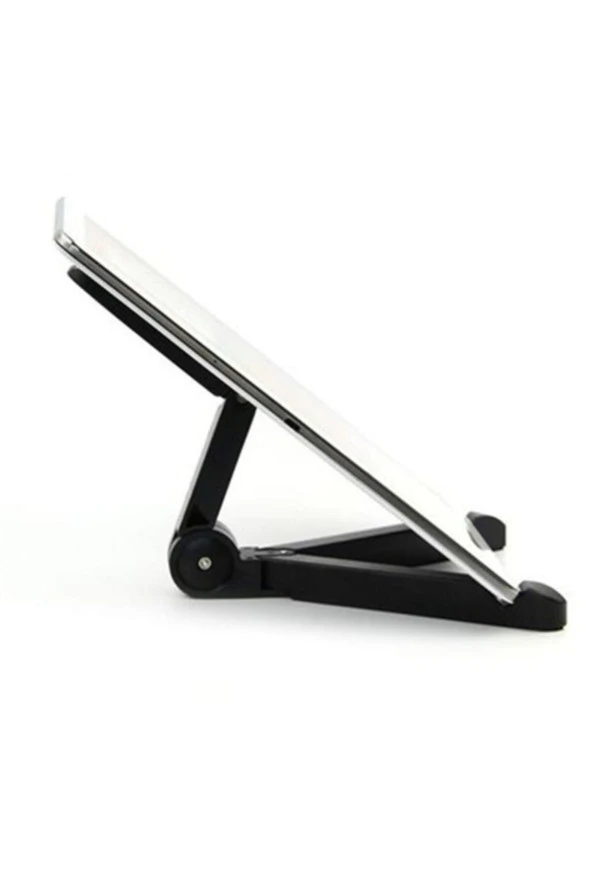 Samsung Galaxy Tab A7 Uyumlu Siyah Katlanabilir Mini Braket Tutucu