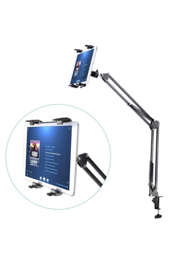 Huawei Mediapad M5 Uyumlu Metal Masa Tutucu