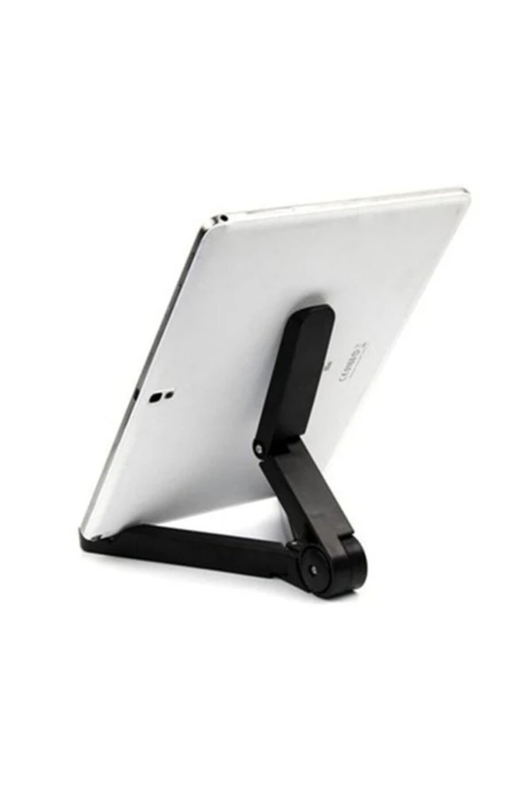 Mediapad T3 7.0 Uyumlu Katlanabilir Mini Braket Tutucu Siyah - 6