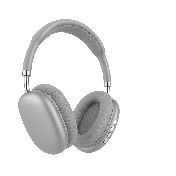 AURIS ARS AirP9 Kablosuz Bluetooth Kulaklık  Katlanabilir Mikrofonlu, Yüksek Ses Kalitesi Gri