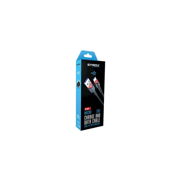 Syrox Plus Micro 2.0a Hızlı Şarj & Data Flexi Kablo 1m C91 - 2