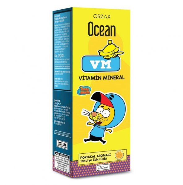 Ocean Vm Portakal Aromalı Şurup 150 Ml (SKT:11/2023)