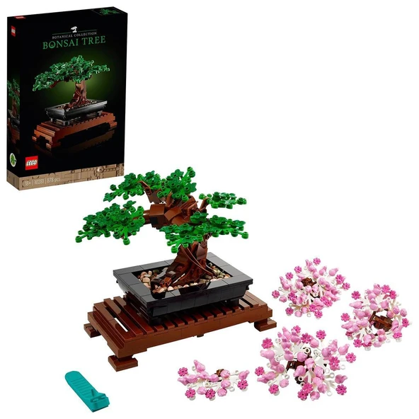LEGO ICONS Bonsai Ağacı 10281 Yapım Seti, Zihninizi Odaklayacak bir Yapım Projesi, Keyifle Bakacağınız Güzel bir Dekor (878 Parça)