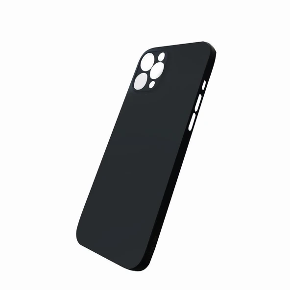 Apple iPhone 12 Pro Max Silikon Kılıf - Siyah - Resim 4