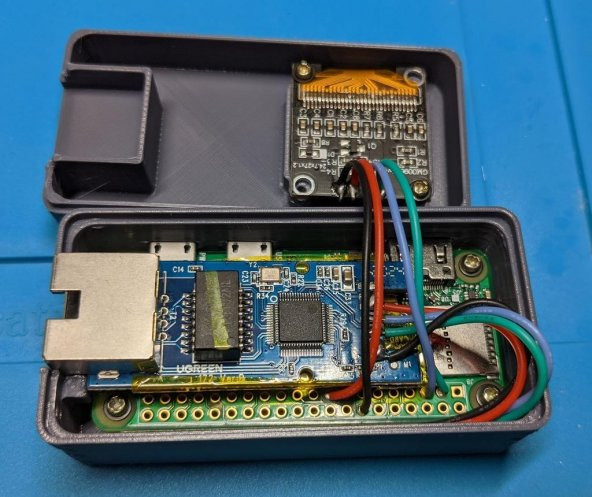 Pihole All İn One Case With Pi Zero, Ethernet Adaptörü, Ve Oled Ekran Plastik Aparat