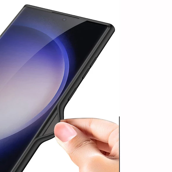 Galaxy S23 Ultra Kılıf Wireless Şarj Özellikli Zore Kıpta Magsafe Silikon Kılıf - 10