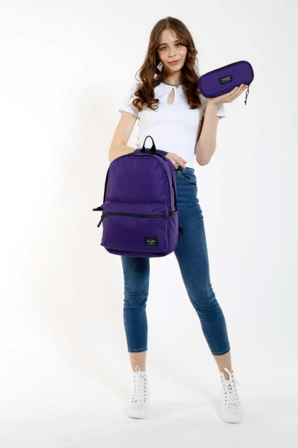 Kaukko Basic Sırt Çantası Mor K1404 - 4