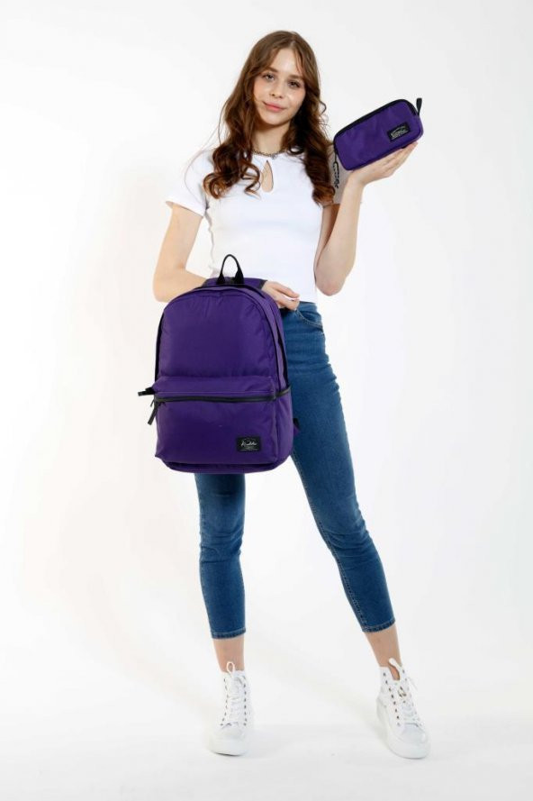 Kaukko Basic Sırt Çantası Mor K1404 - 5
