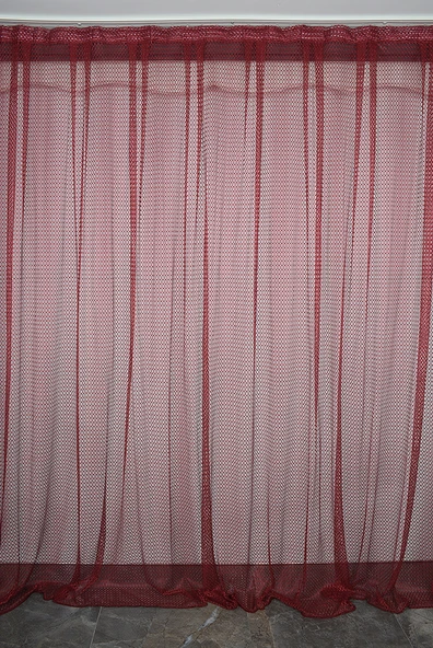 ORKİDE BORDO RENK TEK KANAT Hazır dikilmiş Pileli Fon Perde 300*260 cm ürün görseli 1