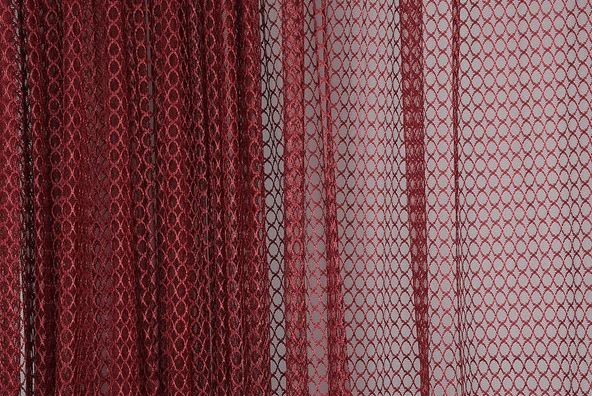 ORKİDE BORDO RENK TEK KANAT Hazır dikilmiş Pileli Fon Perde 300*260 cm - Resim 2