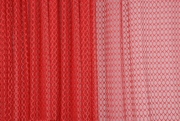 ORKİDE KIRMIZI RENK TEK KANAT Hazır dikilmiş Pileli Fon Perde 300*260 cm - Resim 3